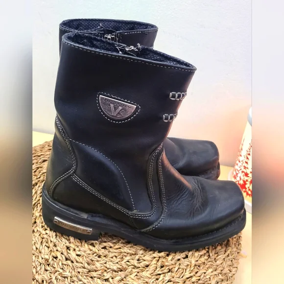 Genuine Victory motorcycle leather boots size 7 - Picture 5 of 8